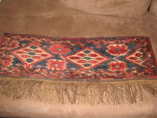 This turkmen torba with all good colors is very old and have nice shiny wool                  