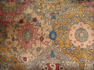 Old persian rug fragment with all natural colors and full pile,for sure over century old and long time ago its been turned to a runner        