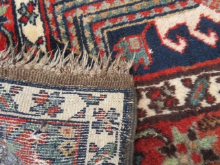 Antique Karadjeh long rug on wool foundations. Dated and signed.
 
540 cm x 91 cm

Areas of wear

More pics available on request            