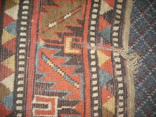 This rug is Persian rug or this is what I've been  told. (Perhaps more likely Caucasian?) It is old and has some conditions issues. It will have to be repaired. There  ...