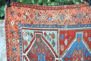 Wonderful Sivas Carpet. 
1st half of 19th century (I think 1815-1850), with well balanced wonderful natural colors: Saturated madder red, a delightful apricot color, sky blue, light green which is a combination  ...