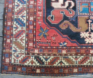 Antique Karabagh Cloudband Rug -19th Century -58" by 74"
This rug is in very good, all-original condition.
If you would like to see more photos, please email.
Please ask any question and we will reply  ...