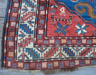 Antique Karabagh Cloudband Rug -19th Century -58" by 74"
This rug is in very good, all-original condition.
If you would like to see more photos, please email.
Please ask any question and we will reply  ...