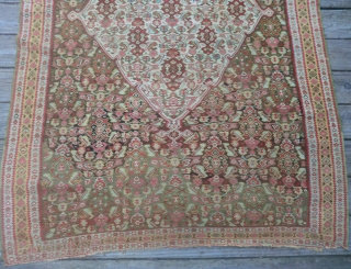  	
Antique Senna Kilim Early 19th Century (or older) -49.5" by 75"
A very fine example of an antique Senna slit-woven rug. Many beautiful colors such as coral, pale blue, green, yellow and  ...