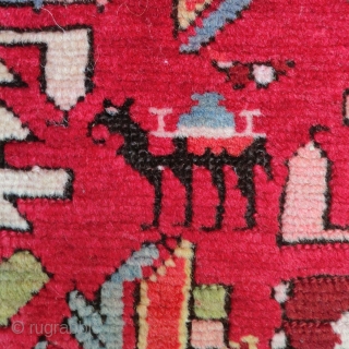 Antique Caucasian Rug-Runner -Shirvan 3.5 Ft. x 10 Ft.
This antique all wool Caucasian runner is in very good to excellent condition. It has a nice even pile except the black wool in  ...