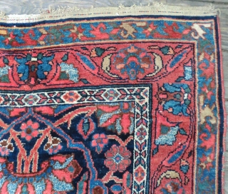 Lilihan Persian Rug -Approx. 44" by 81"
This is a very nice, true antique Persian rug. It has a natural wool pile and a cotton foundation. The condition is excellent-all original with no  ...