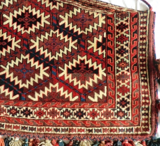 Antique Yomut Asmalik in Mint Condition! (119 cm by 62 cm-not counting tassels)

A very nice antique Yomut Asmalyk in perfect condition. Priced to sell quickly, don't miss out on this exquisite piece!
 