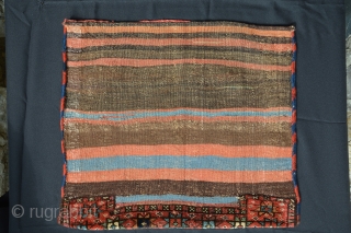 Lor-Bakhtiari bag (half of Khorjin). Sumak.
19th Century. Wonderfull colors and condition. Supple.
Size : 69cm x 60cm
                 