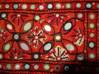 pakko work groom scarve (sash).silk embroidery on silk based fabric. very rare piece. some damage. locally called as bokano or bokani
from sindh ragion          