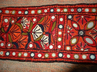 pakko work groom scarve (sash).silk embroidery on silk based fabric. very rare piece. some damage. locally called as bokano or bokani
from sindh ragion          