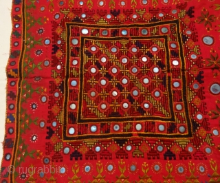 combination of soof anf kharak embroidery. fine condition rare piece from sodha (rajput) family of jaisalmer ,rajasthan. similiar piece is also seen in sindh region of infia and pakistan    