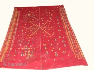 wedding shawl from vishnoi community of jaisalmer or barmer. very rare and nice piece.
very good condition                 