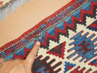 Wonderful Caucasian fine Kilim Panel 19th century 
All Natural dyes 
31''x45''                      