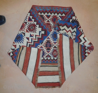 Wonderful Caucasian fine Kilim Panel 19th century 
All Natural dyes 
31''x45''                      