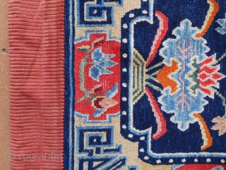 2.x2.10 Tibetan meditation setting rug 
circa 1920s                          