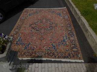 9.2x11.10
heriz rug circa 1925
it shows low spots if you need more images contact us 
Domimex rugs 571 2697459               