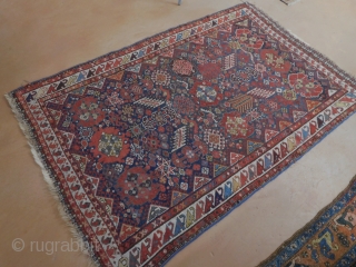 3.10 SW Persian Khamseh rug 
19th century 
needs cleaning selling as found                     