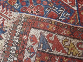 3.10 SW Persian Khamseh rug 
19th century 
needs cleaning selling as found                     