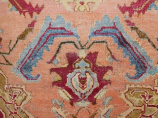 Early Agra Rug 
some old repairs 
artful piece 
circa 1850s or earlier
4'x7'                     