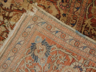 2'7''x4' Silk Heriz Fragment 
19th century                           