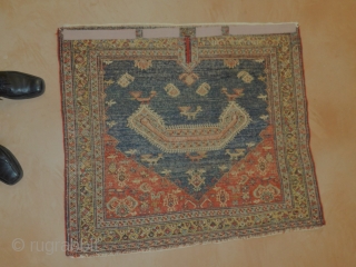 Central Persian saddle 30''x40''
superb condition 
re woven corner about 1'' square
                      