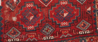 East Anatolian Rug Fragment-3'5"x4'0"/105x120 cm                            