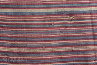 18th-19th century Ceremonial textile from Lampung Abung, Indonesia. this cloth call BIDAK, posible from manggala village at Tulang Bawang.Silk and cotton. Size: 236cm x 121cm.
Condition: there has some holes you can see  ...