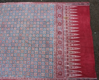 India Batik Sembagi. Size : 240cm x 110cm. there has samo small holes on repaired.                  