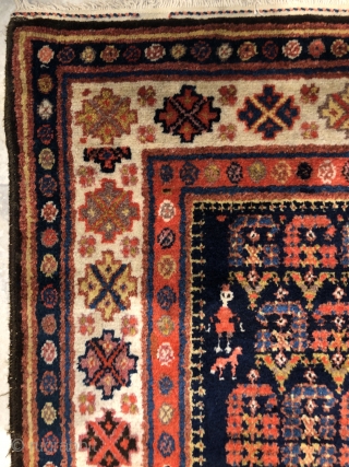 Malayer or good Hamadan 

long rug with nice  allover boteh design and some human figures .

perfect condition and washed  professionally.

335X142 cm .


available in London       