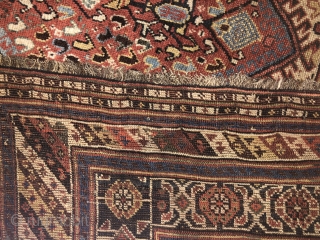 Genuinely nomadic qashqai with unusual  handsome design .circa 1880 and sizes :270X150 cm available in London                