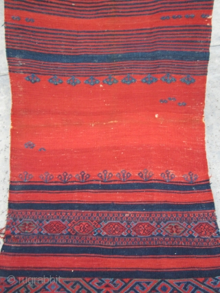19th Century West Anatolian Yüncü Çuval bag utilitarian kilim... a rare and interesting piece. All natural organic dyes. Good condition considering its age. A few small holes / wear (no repairs). Contact  ...