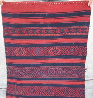 19th Century West Anatolian Yüncü Çuval utilitarian kilim... a very interesting and attractive piece. All natural organic dyes. 
Contact me for more information.          
