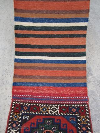 Late 20th Century Southwestern Yastik.  
Produced near the village of Cami, north Antalya mountain region.  All natural vegetable and root dyes. No wear or use.  Size: 78 inches long  ...