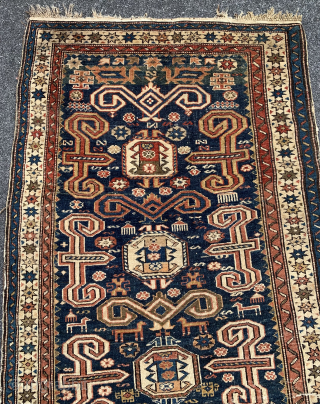 c1890s CAUCASIAN / PEREPEDIL rug….approx 2.6 x4.6….
Checks drawn on U.S. banks preferred….Questions???…. 207 967 3357 (landline)…
Thanks to RR for providing this site….Thanks, Ed Briggs         