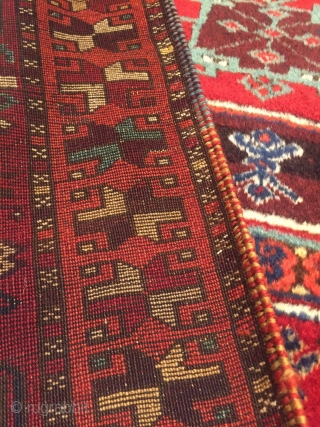 Mint condition Kurdish Yoruk 2nd quarter of XIX century. Super soft wool, shiny colours. cm 170x87
                 