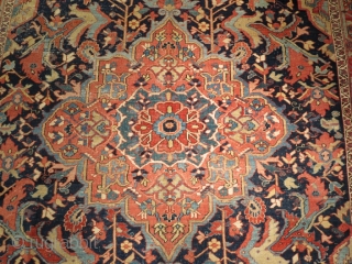 Heriz 1900 ca. cm 360x255, low pile. nice colors. good price                      
