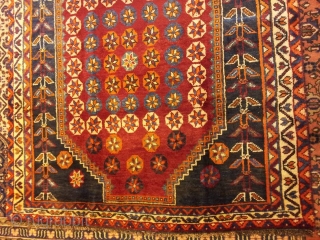 Gabbeh, iran cm 228x122. mint condition. Age 1950 ca. Wool on Wool. Graphical design. 
                  