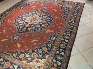 Tabriz cm 338x260,low pile but still nice.                          