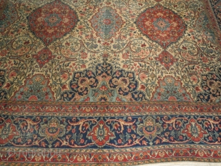 Tabriz, cm 375x280. low pile but lovely decorative piece.                        