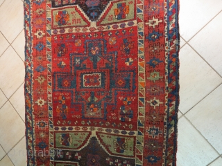 Outstanding distressed anatolian rug, probably Malatya. Soft wool and beautiful colours.  good for a restor. size cm 120x212              