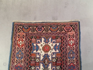 Shirvan lesghy star. cm 165x93. Very good condition, original end fringes.                      
