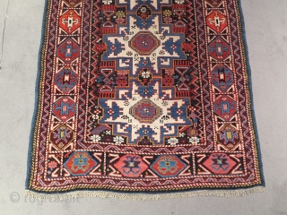 Shirvan lesghy star. cm 165x93. Very good condition, original end fringes.                      
