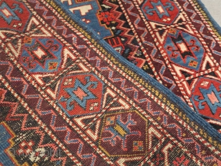 Shirvan lesghy star. cm 165x93. Very good condition, original end fringes.                      