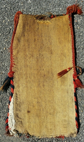 Turkmen Yomud Igsalyk complete bag. In general very good condition. Some wear on the corner. Goat wool foundation. Lovely colors and classical Yomud patterns.         