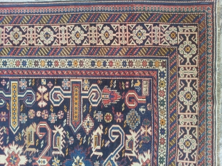 Shirvan Perpedil,Dated 1890 or 1896 ca. Perfect condition. Wool on wool, Natural Dyes, very very fine!!! some pics are with natural light of the morning shooted with a smartphone. The first pic  ...