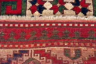 Kazak Karachov cm 238x150. Lovely piece with some old repairs. Very good condition. for other images please ask. 

              