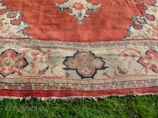 Sultanabad Ziegler, great looking carpet and good size: 14'.4" x 12'.8". Condition, there are a couple of areas of wear and bit of tidying needed, otherwise good original antique piece.   