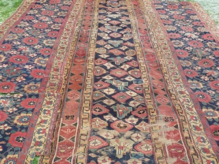 Two 19th century North West Persian runner fragments. These two beautiful pieces could work as one carpet, giving a size of approx' 12' x 8'.4". Or alternatively there is approx' 24' x  ...