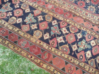 Two 19th century North West Persian runner fragments. These two beautiful pieces could work as one carpet, giving a size of approx' 12' x 8'.4". Or alternatively there is approx' 24' x  ...