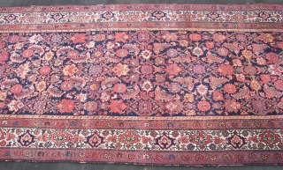 Kurdish runner,wool on cotton  old ,ca.545 cm. x 108 cm. Heavy and massive.     Condition,b good pile, as on pics. Orange and yellow are o.k. So are the  ...